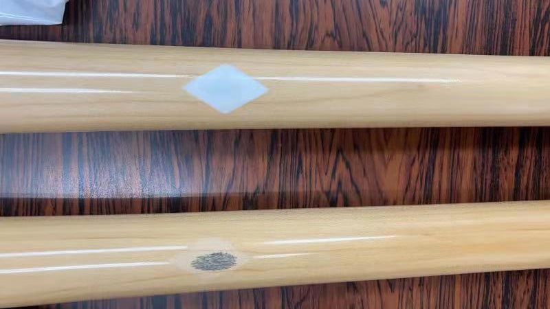 wood bat ink dot test on bat 