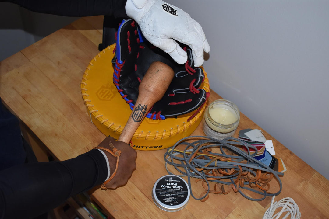 baseball softball glove break-in hot hitters how to 