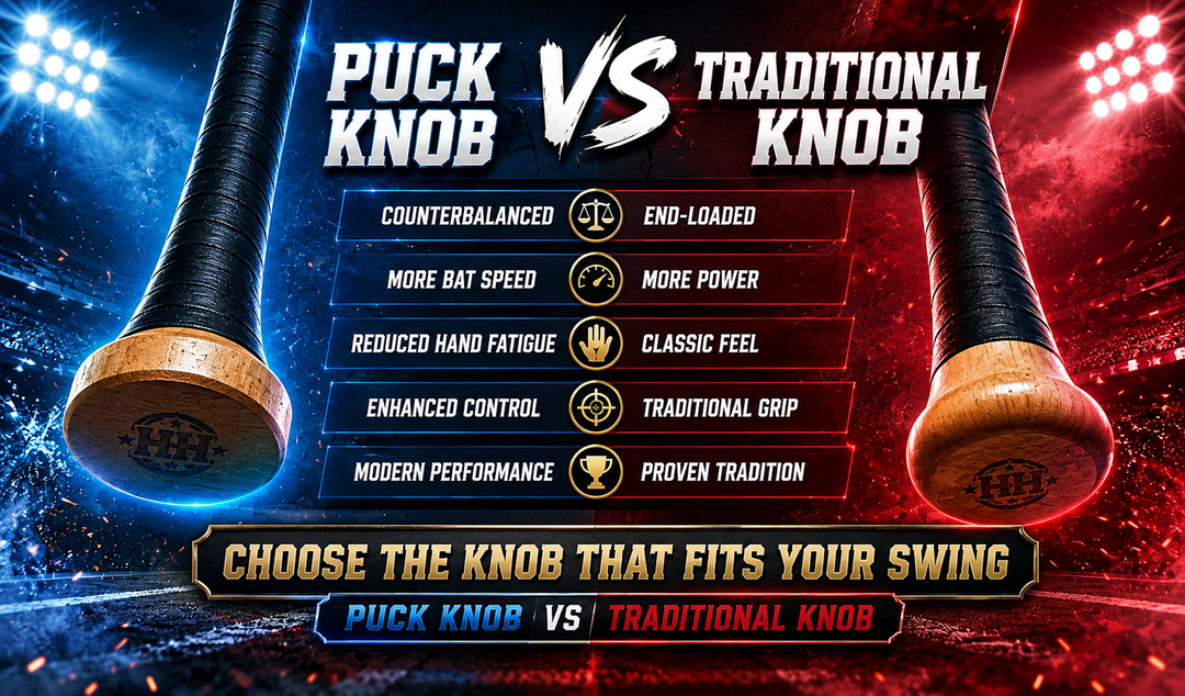Puck Knob vs Traditional Knob Baseball Bats