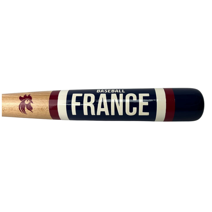 baseball france collectors decoration bat barrel closeup
