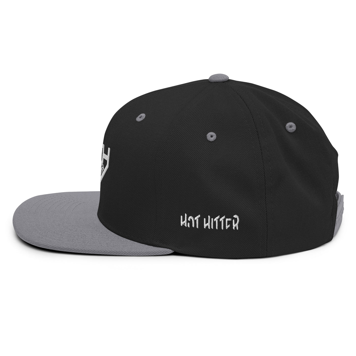 HH Classic Black & Silver Snapback Cap