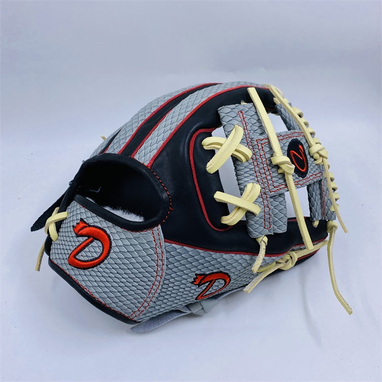 11.5" DWDKS Black & Gray Snake Infielder Glove