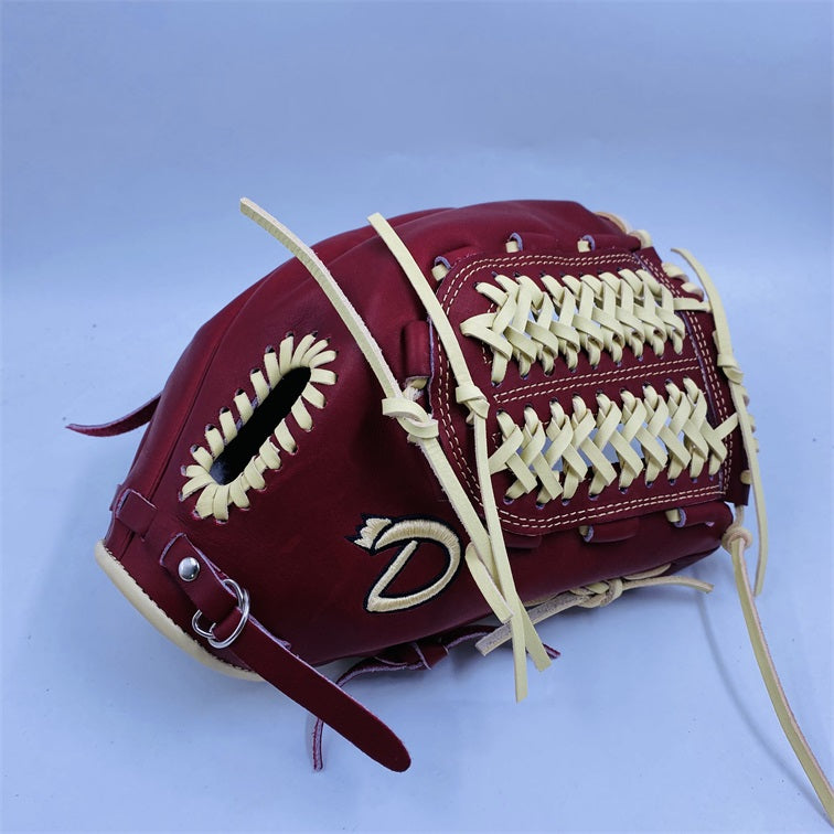 11.75” CBPP Bordeaux & Bone Pitchers Glove - Diamond King | Hot Hitter - Baseball Shop