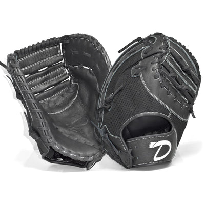 Play-ball 12.5” Black Baseball First Base Mitt