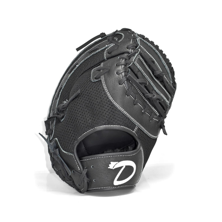 Play-ball 12.5” Black Baseball First Base Mitt - Diamond King | Hot Hitter - Baseball Shop