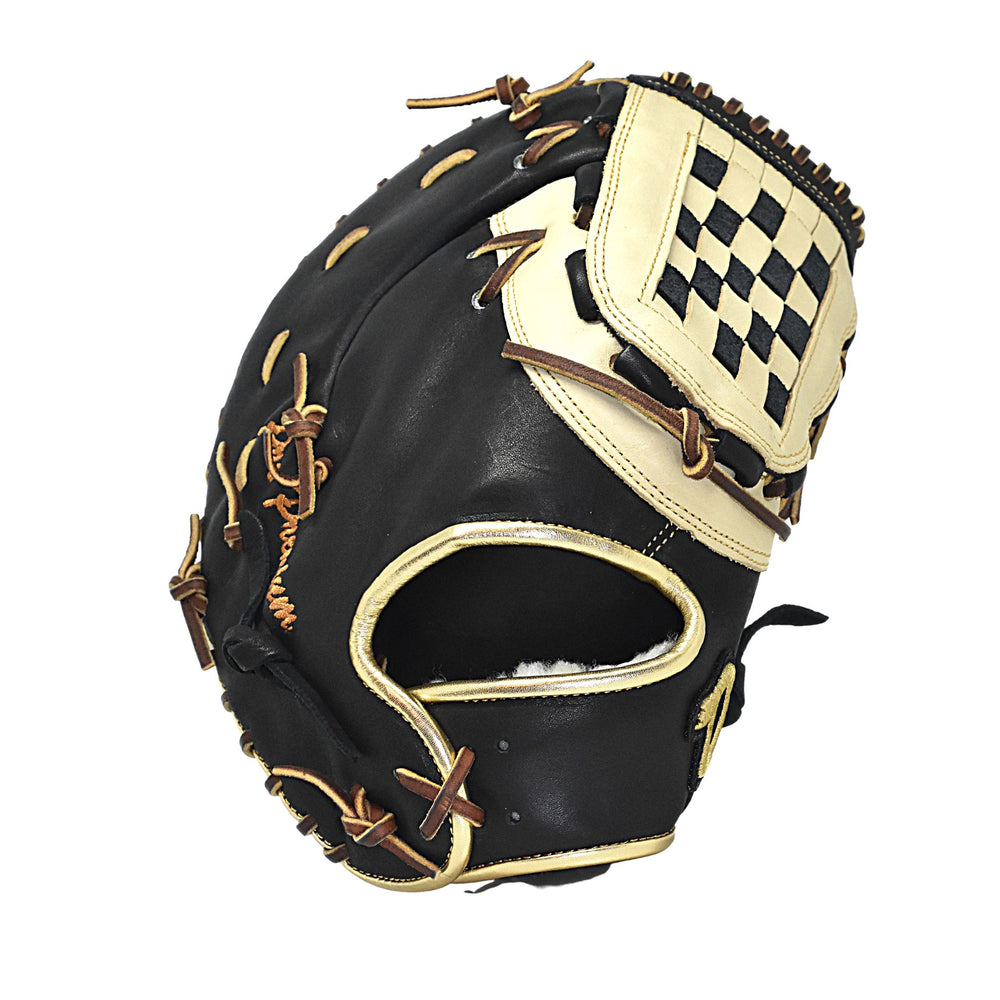 12.5" PP - Black & Camel First base Mitt - Diamond King | Hot Hitter - Baseball Shop