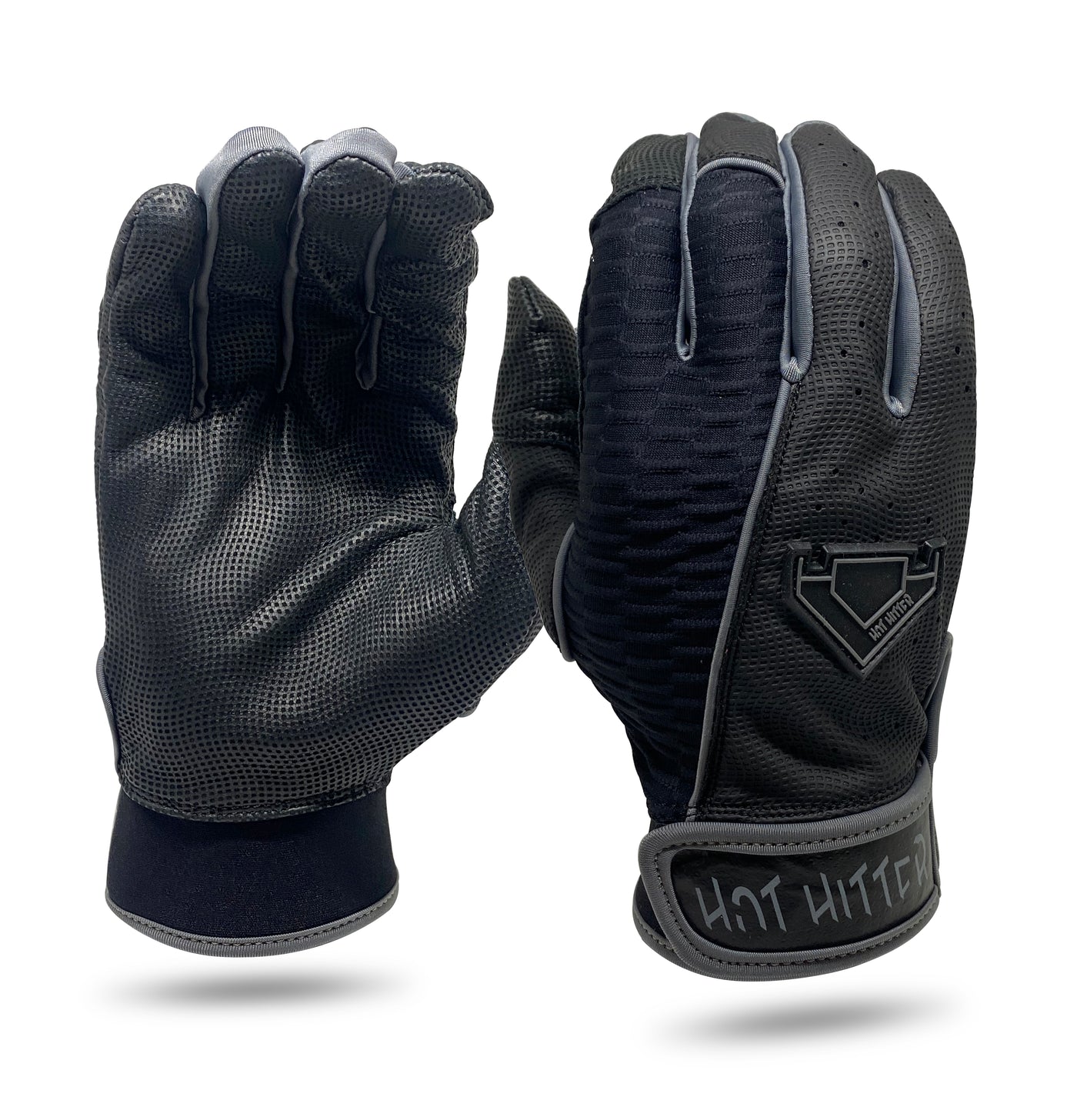 Extra Innings Batting Gloves Black & Grey
