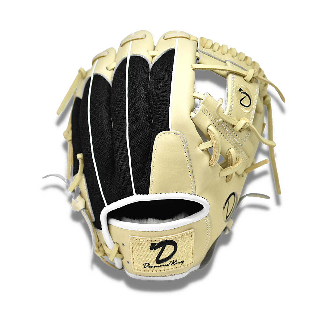 11.75" DKS - Camel &amp; Black Infielder Glove RM - Diamond King | Hot Hitter - Baseball Shop