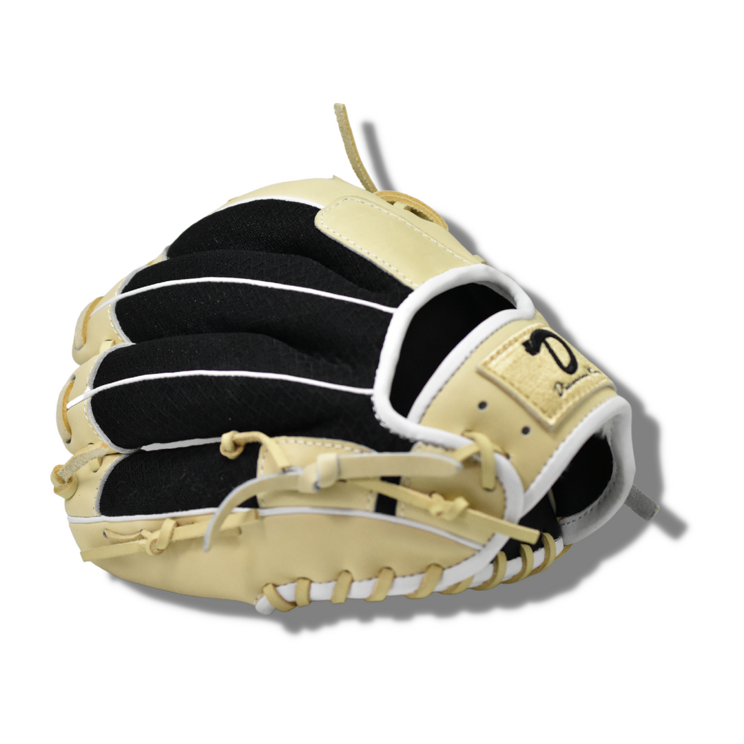 11.75" DKS - Camel &amp; Black Infielder Glove RM - Diamond King | Hot Hitter - Baseball Shop