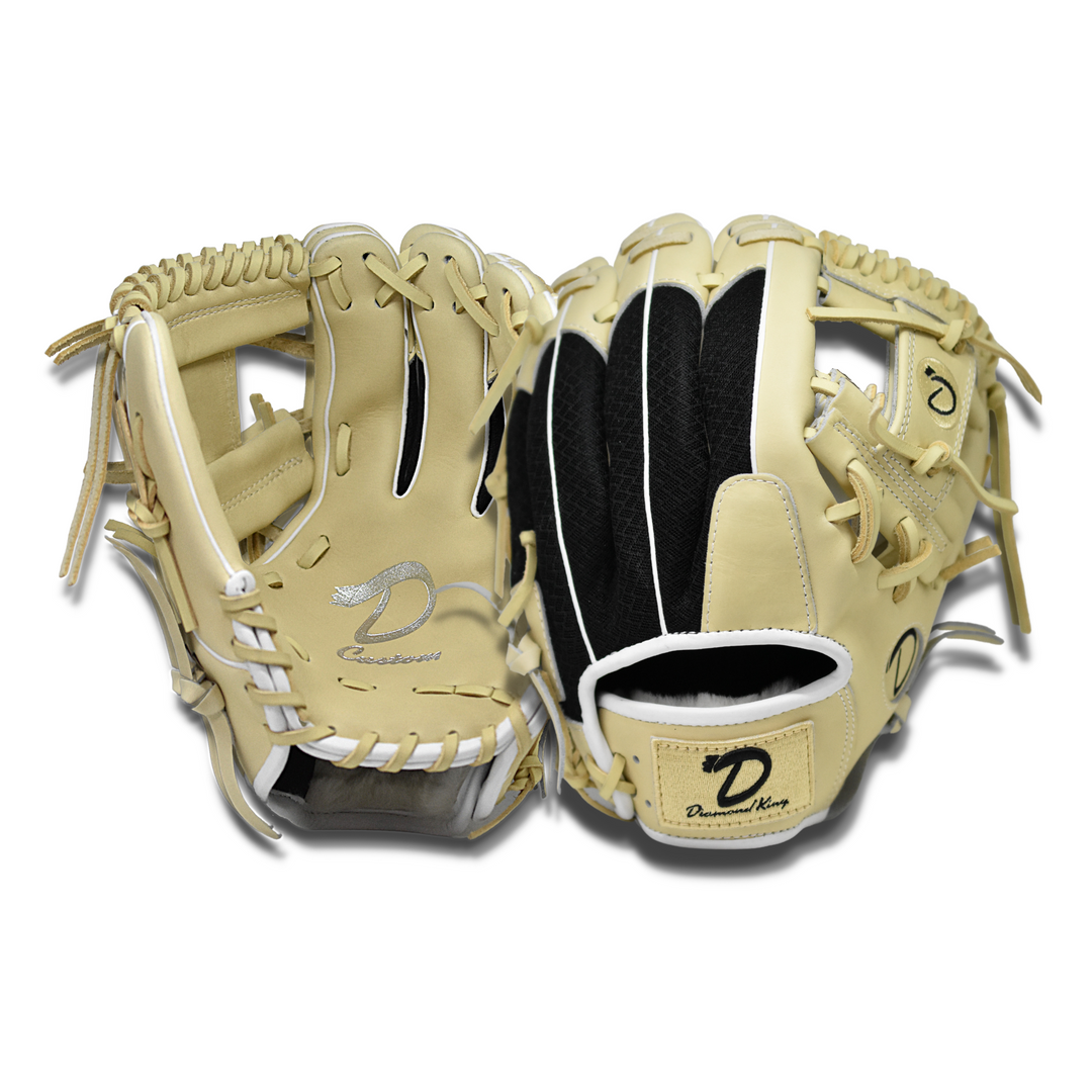 11.75" DKS - Camel & Black Infielder Glove RM - Diamond King | Hot Hitter - Baseball Shop