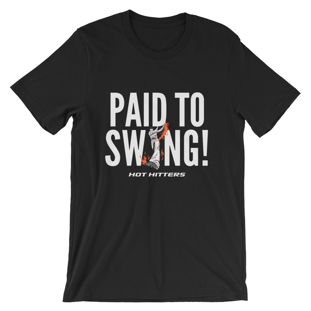 Men's Paid to Swing t-shirt - Hot Hitters - baseball softball shop online europe shipping 