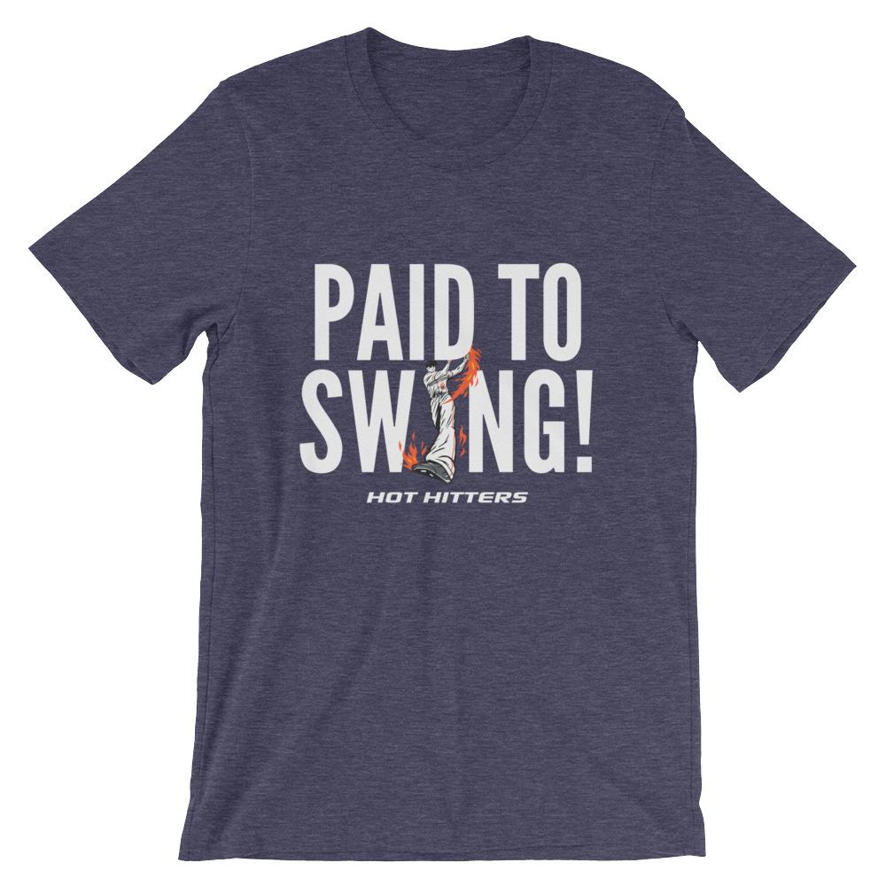 Men's Paid to Swing t-shirt - Hot Hitters - baseball softball shop online europe shipping 